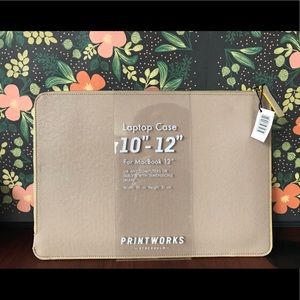 Tan Leather Laptop Sleeve NWT